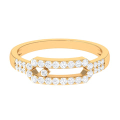 Contemporary Natural Diamond Ring for Women