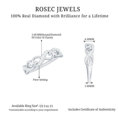 Certified Diamond Infinity Band Ring