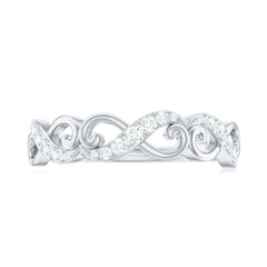 Certified Diamond Infinity Band Ring