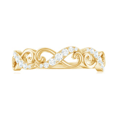 Certified Diamond Infinity Band Ring