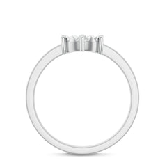 Natural Diamond Promise Ring in Illusion Setting