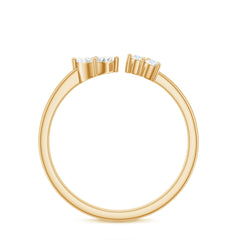 Certified Natural Diamond Cuff Ring for Women
