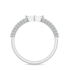 Genuine Diamond Promise Ring in Illusion Setting