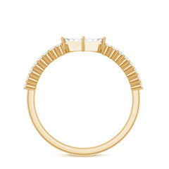 Genuine Diamond Promise Ring in Illusion Setting