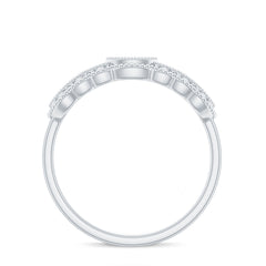 Vintage Inspired Natural Diamond Anniversary Ring