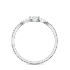 Certified Real Diamond Minimal Promise Ring for Women