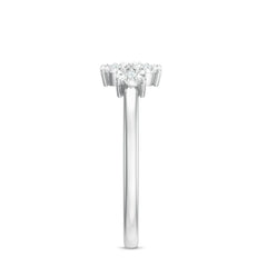 Natural Diamond Cluster Promise Ring for Women