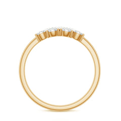 Natural Diamond Cluster Promise Ring for Women