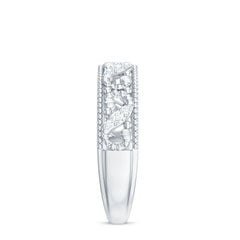 Vintage Looking Diamond Band Ring for Women