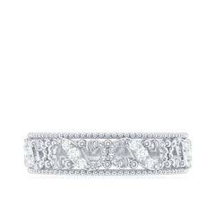 Vintage Looking Diamond Band Ring for Women