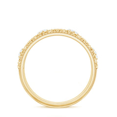 Vintage Looking Diamond Band Ring for Women
