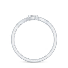 Certified Real Heart Promise Ring with Split Shank