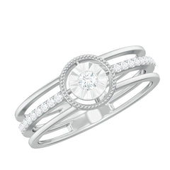 Certified Natural Diamond Engagement Ring for Women