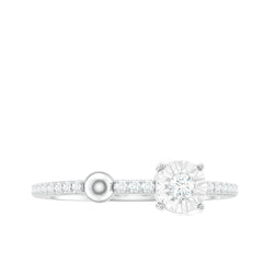 Certified Real Diamond Promise Ring for Valentines