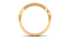 Vintage Inspired Real Diamond Wedding Band