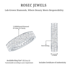 Certified Lab Grown Diamond Wedding Band For Women