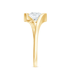 Certified 6 MM Lab Grown Diamond Tension Setting Engagement Ring