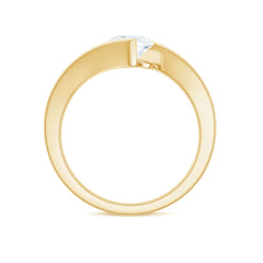 Certified 6 MM Lab Grown Diamond Tension Setting Engagement Ring
