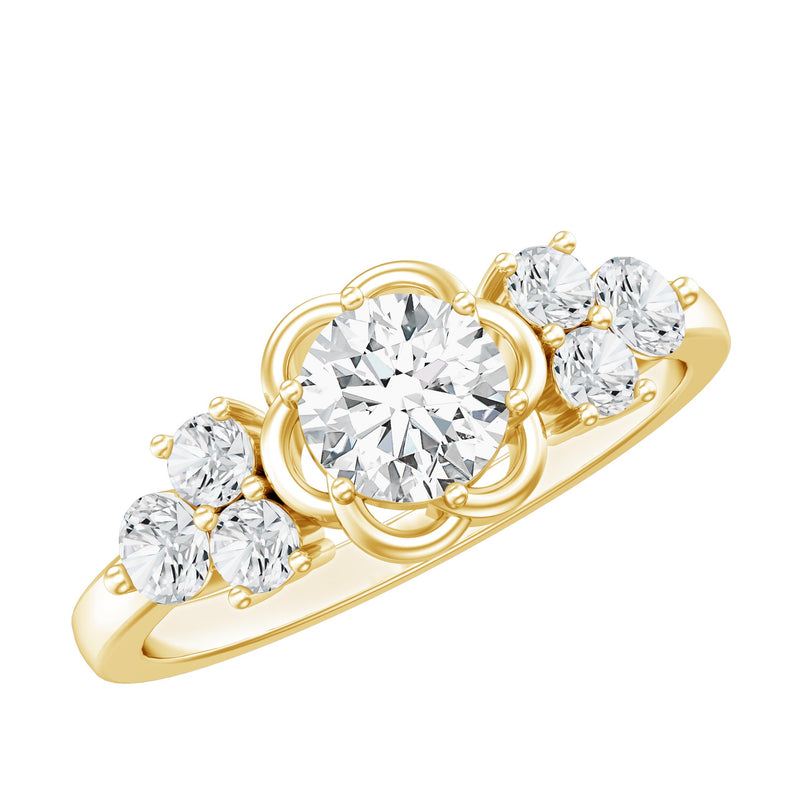 Certified 6 MM Lab Grown Diamond Engagement Ring