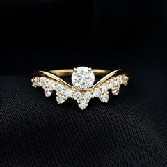 Certified Lab Grown Diamond Designer Engagement Ring