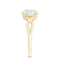 Lab Grown Diamond 6X8 MM Oval Engagement Ring For Women