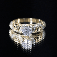 Certified 6 MM Lab Grown Diamond Designer Engagement Ring