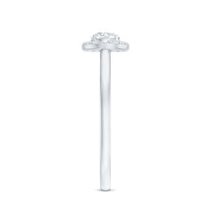 Certified Lab Grown Diamond Halo Promise Engagement Ring