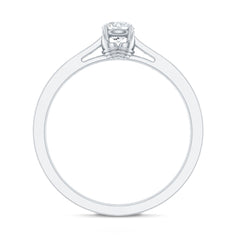 Certified Lab Grown Diamond Minimalistic Engagement Ring