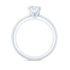 Certified Lab Grown Diamond 5 MM Round Solitaire Promise Ring