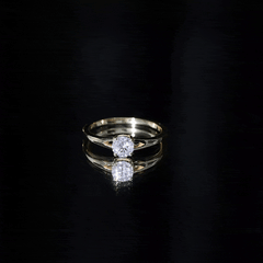Lab Grown Diamond 5 MM Solitaire Promise Ring With Split Shank