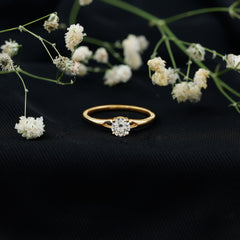 Lab Grown Diamond 5 MM Solitaire Promise Ring With Split Shank