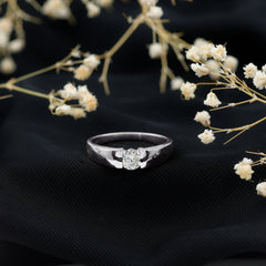 Lab Grown Diamond 5 MM Solitaire Band Ring