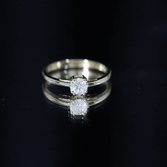 Certified 5 MM Lab Grown Diamond Solitaire Promise Ring