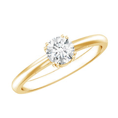 Certified 5 MM Lab Grown Diamond Solitaire Promise Ring