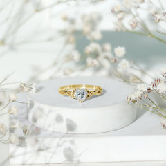 Certified Lab Grown Diamond 5 MM Heart Promise Ring