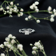 Certified Lab Grown Diamond 6MM Princess Cut Engagement Ring