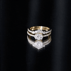 Certified 5X7 MM Lab Grown Diamond Engagement Ring Enhancer