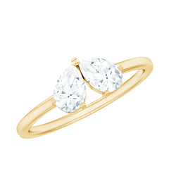 Certified Lab Grown Diamond 2 Stone Promise Ring