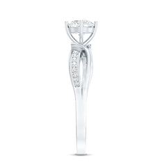 Certified Lab Grown Diamond 5 MM Infinity Engagement Ring