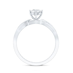 Certified Lab Grown Diamond 5 MM Infinity Engagement Ring