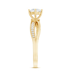 Certified Lab Grown Diamond 5 MM Infinity Engagement Ring