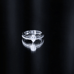Lab Grown Diamond Pear Shaped Solitaire Engagement Ring