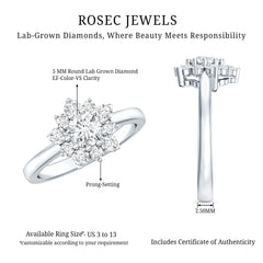 Lab Grown Diamond Nature Engagement Ring