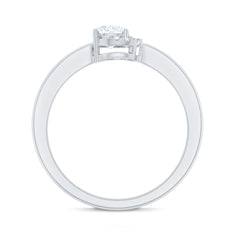 5 MM Certified Lab Grown Diamond Solitaire Promise Ring