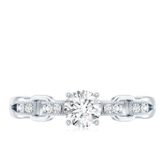 Certified 5 MM Lab Grown Diamond Promise Ring For Her