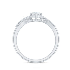 Certified 5 MM Lab Grown Diamond Nature Inspired Engagement Ring