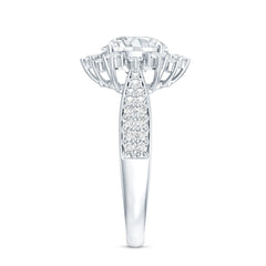 Certified 2 Carat Lab Grown Diamond Non Traditional Engagement Ring