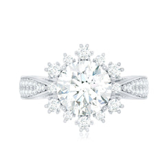 Certified 2 Carat Lab Grown Diamond Non Traditional Engagement Ring