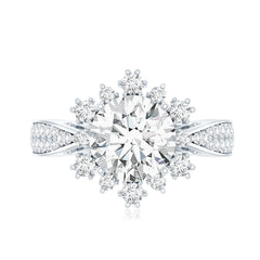 Certified 2 Carat Lab Grown Diamond Non Traditional Engagement Ring