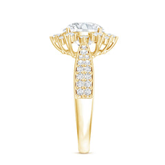 Certified 2 Carat Lab Grown Diamond Non Traditional Engagement Ring